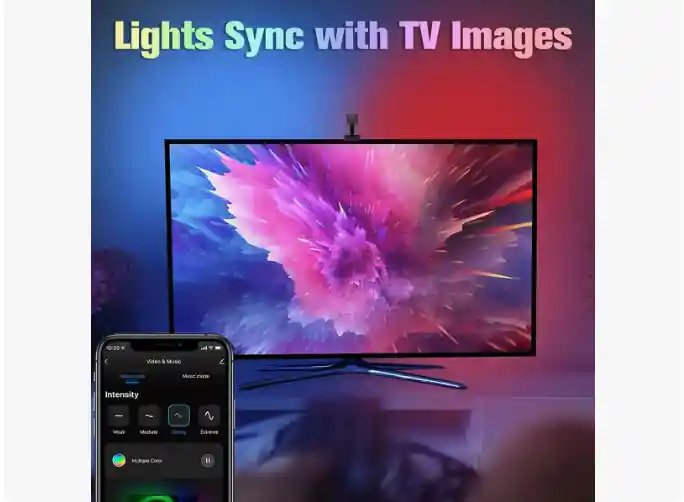 Cinta Led De Inmersión Inteligente Sincronizacion Tv Camara