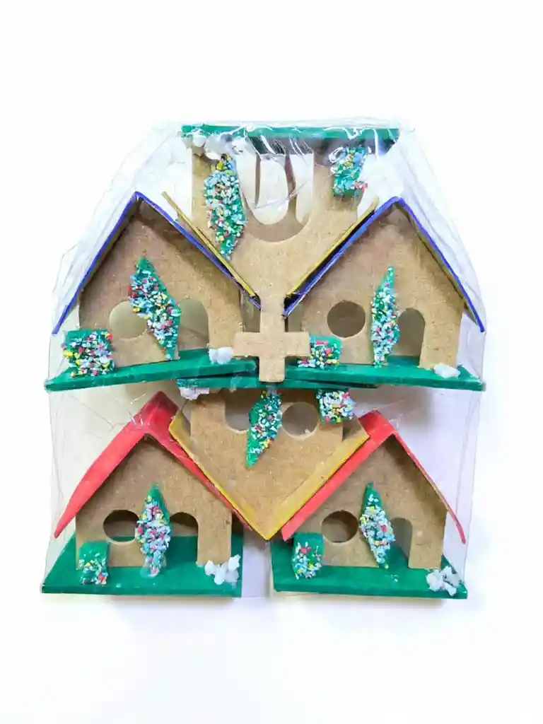 Casa Mediana X 6 De Navidad