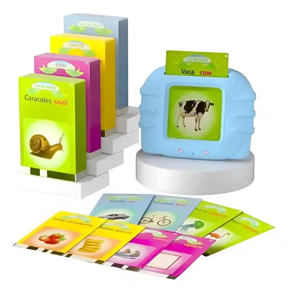 Lector Bilingüe Niños Fichas Aprendizaje Ingles Español 224 Palabras