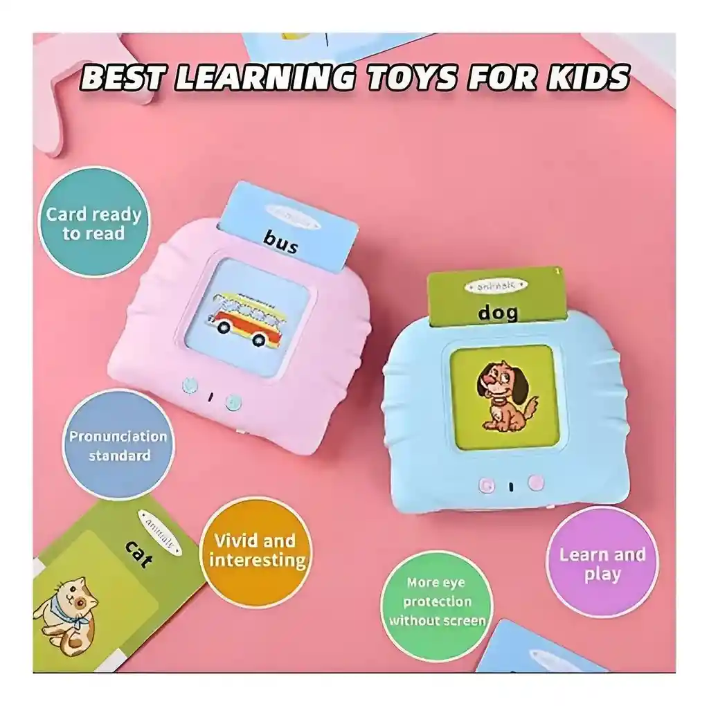 Lector Bilingüe Niños Fichas Aprendizaje Ingles Español 224 Palabras