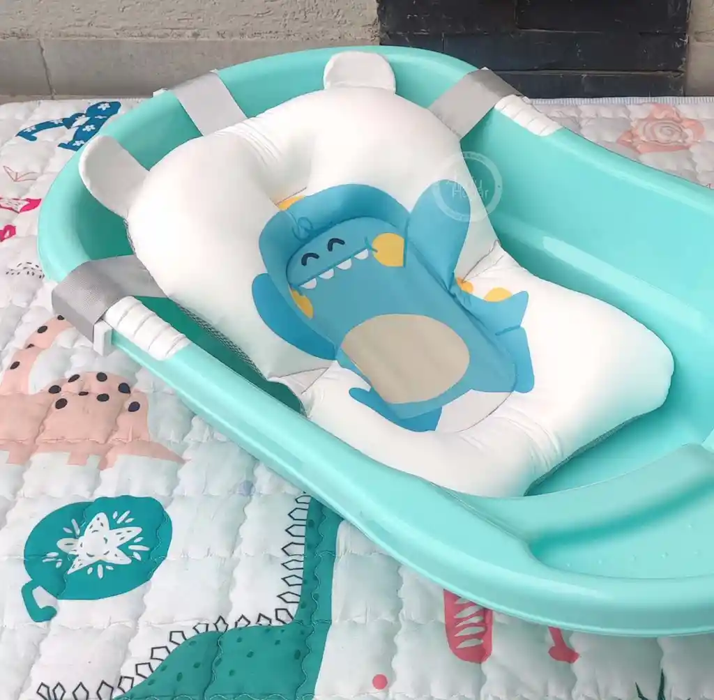 Cojin Malla Acolchada Para Tina Bañera De Bebe Ergonómica