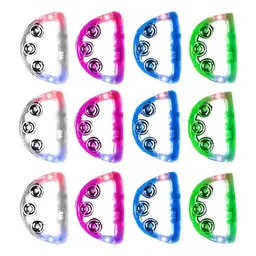 Pandereta Plástica Con Luces