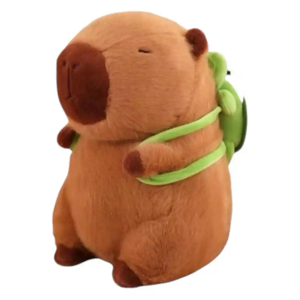 Peluche Capibara Con Mochila Grande 35cm Suave Tierno Muñeco