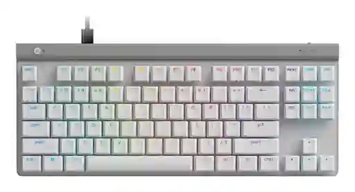 Logitech Gamer Teclado Mecanico G515 Blanco Rgb Con Cable