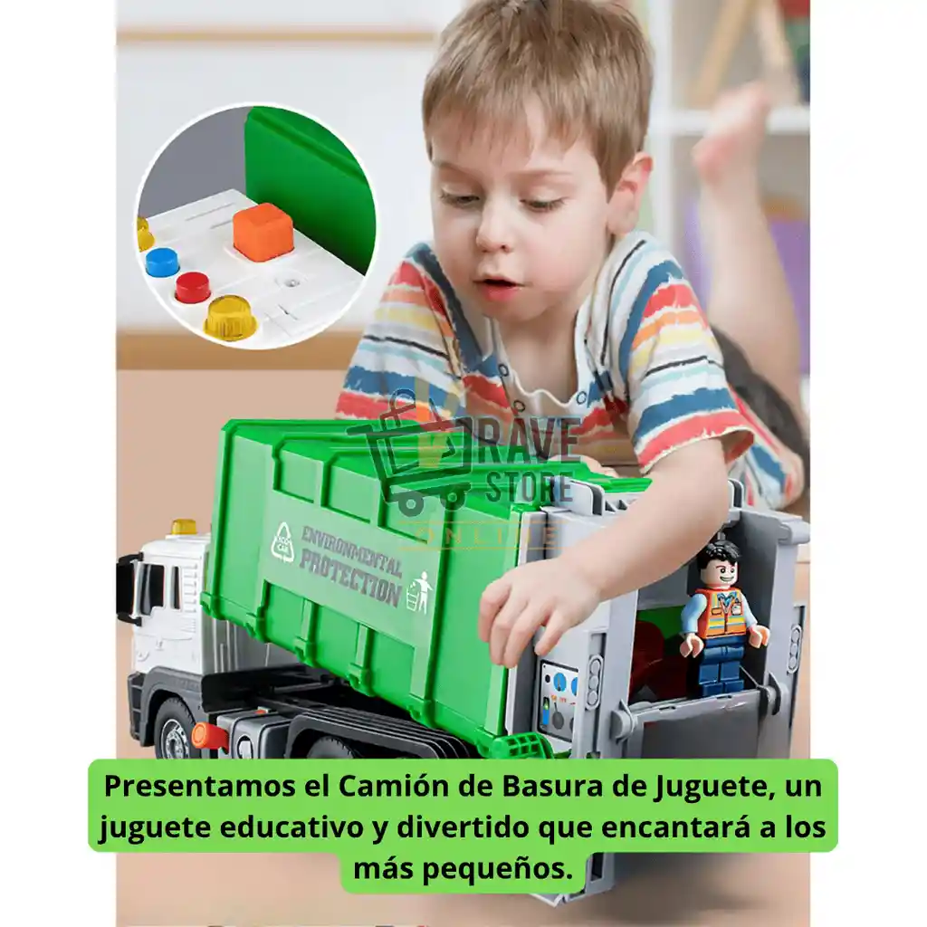 Carro De La Basura Con Sonido Y Luces