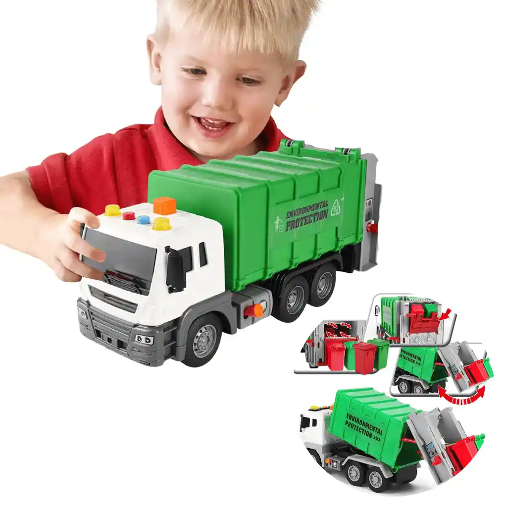 Carro De La Basura Con Sonido Y Luces