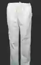 Pantalon Antifluido Unisex Blanco. Tallas: Xs, S, M, L, Xl