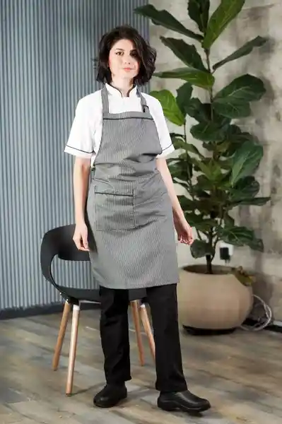 Delantal Peto Antifluido Unisex Rayas