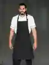 Delantal Peto Antifluido Unisex Negro
