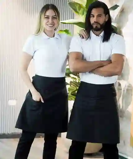 Delantal Cintura Mesero Unisex Negro