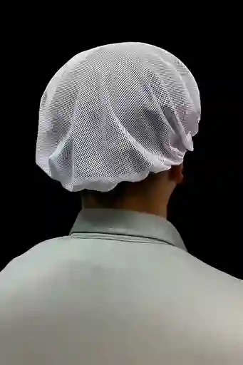 Cofia De Malla Unisex Blanca