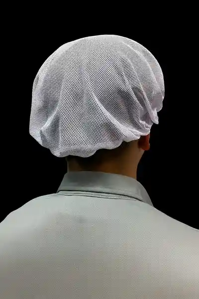 Cofia De Malla Unisex Blanca