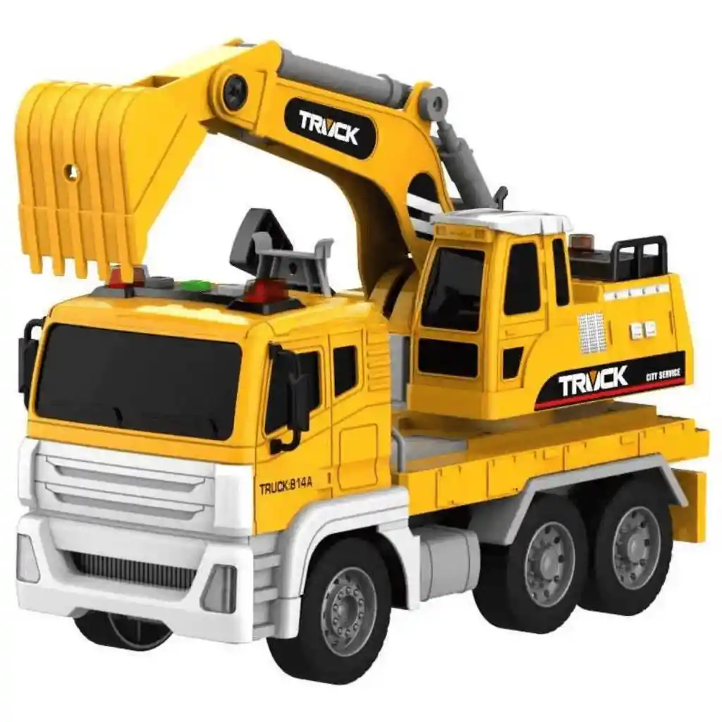 Carro Retroexcavadora Con Sonido Y Luces