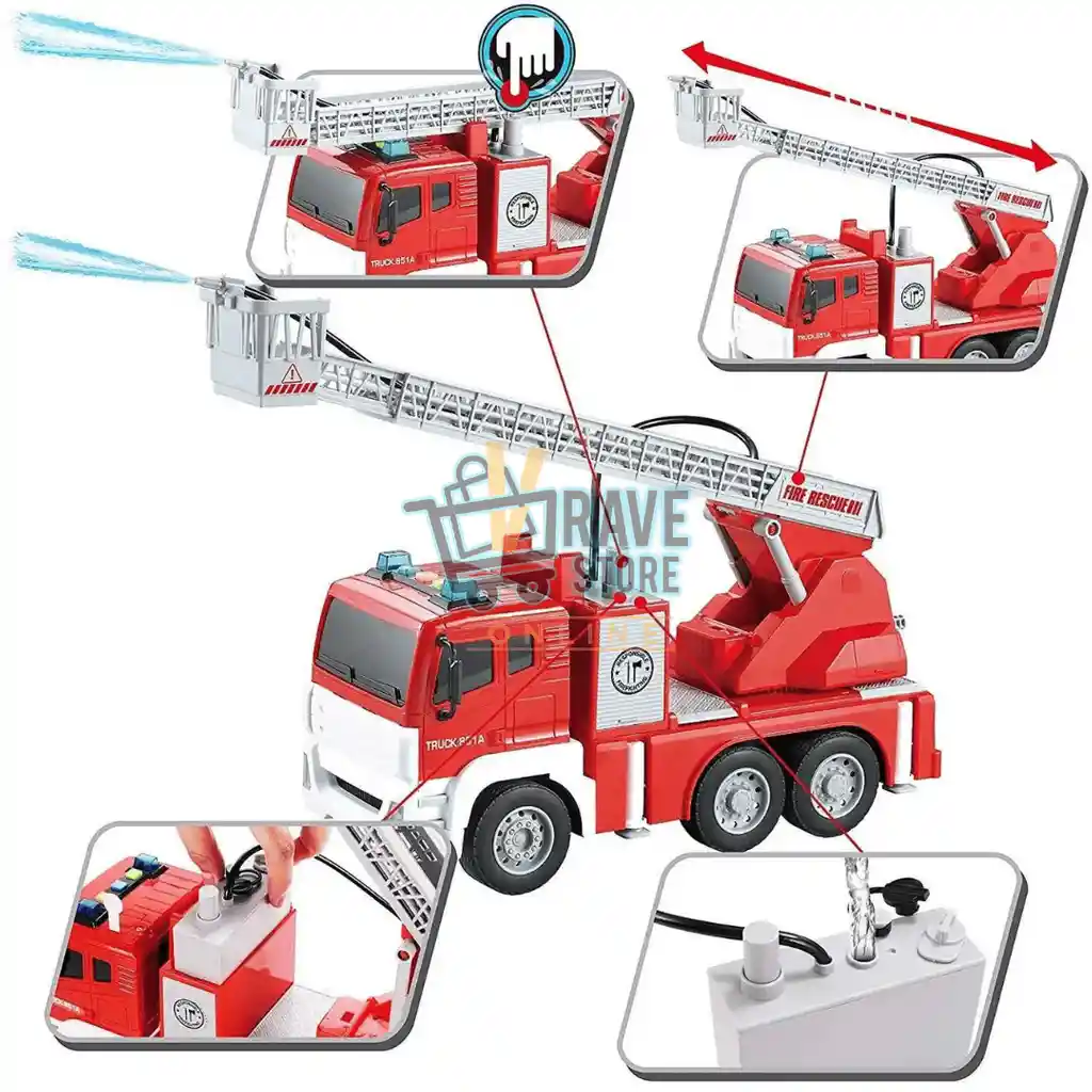 Carro Bomberos Con Sonido Y Luces