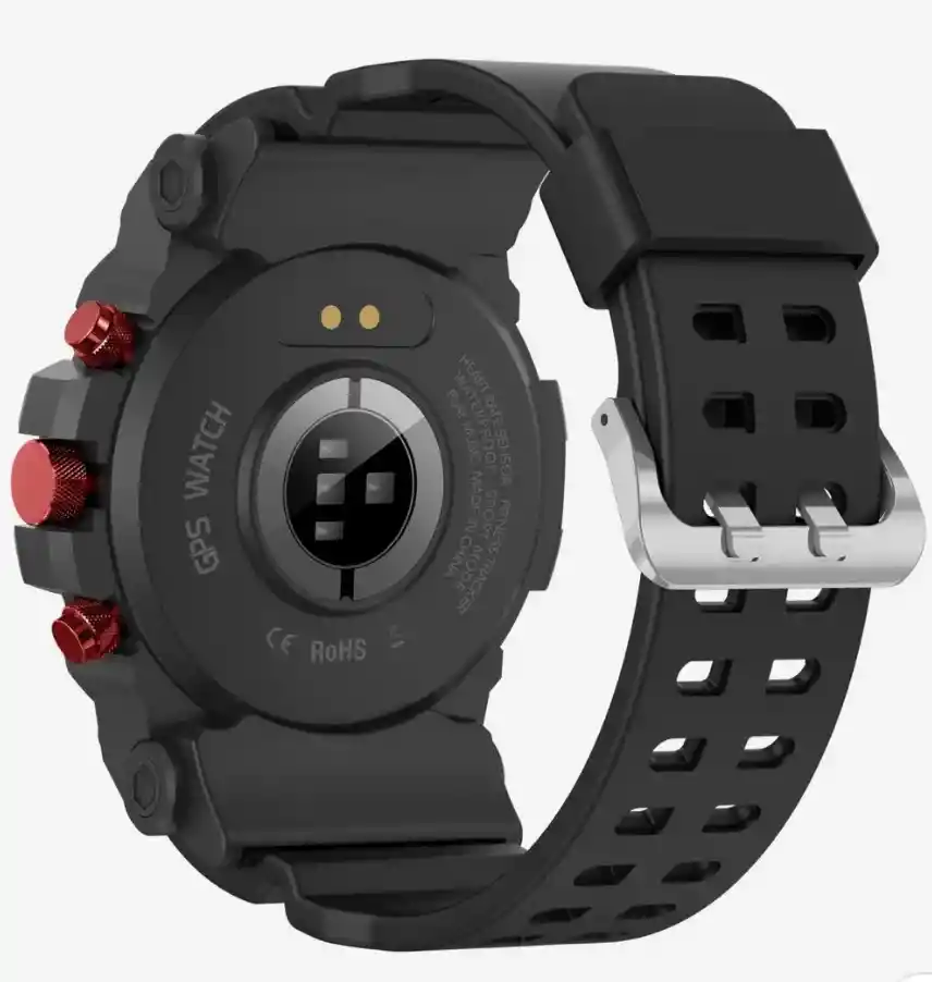 Smartwach G01c Peje 1.39' Circular Deporte Salud Ip68 Negro Negro Silicona Negro Negro