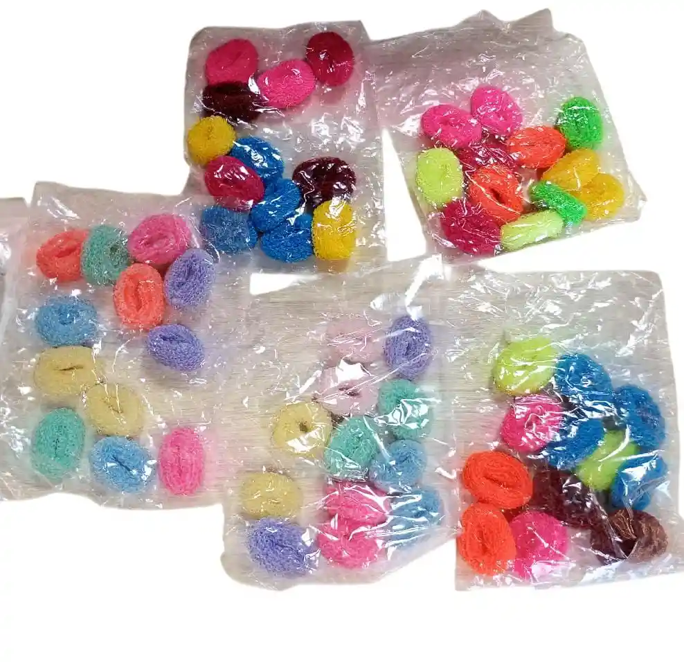 Set X 12 Gomitas Para El Cabello Diferente Colores