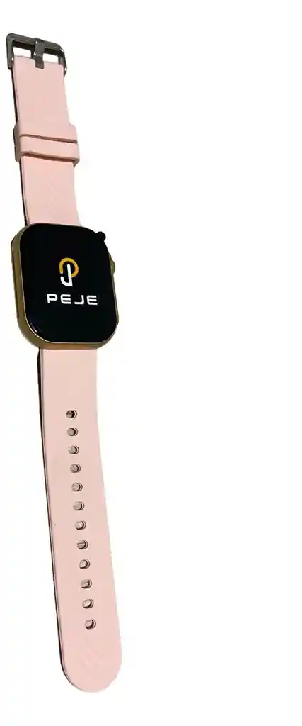 Smartwatch Peje Zw03 Amoled 2.13, Ip68, Deporte Salud, Rosa Mesh Rosa Negro Dorado