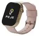 Smartwatch Peje Zw03 Amoled 2.13, Ip68, Deporte Salud, Rosa Mesh Rosa Negro Dorado