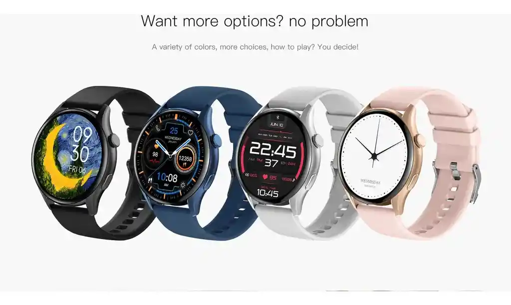 Smartwatch Inteligente Zw10 Amd Ip68 Modo Salud Deporte Peje Negro Metal