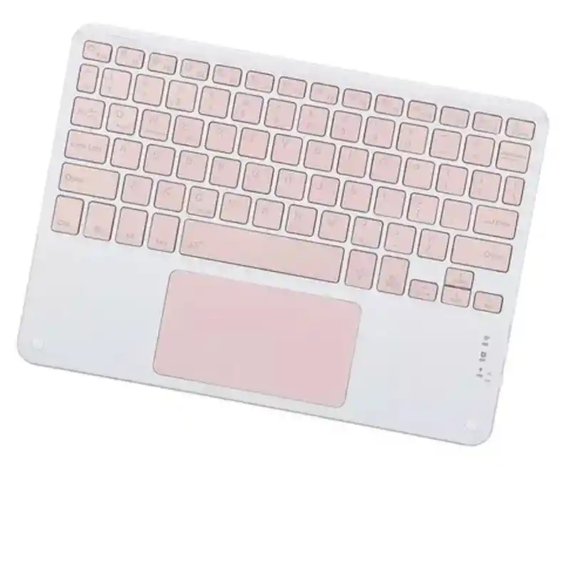 Teclado Bluetooth Inalambrico Recargable Rosado