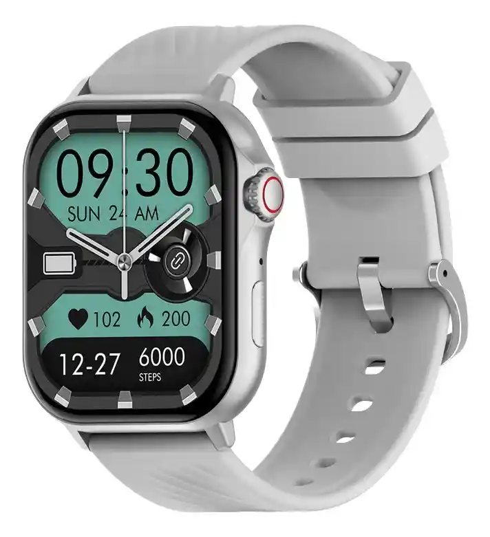 Smartwatch Peje G08 Amoled Deportivo Gps Salud Ip68 Salud P Negro Mesh Plateado Plateado