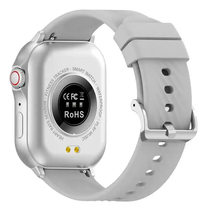 Smartwatch Peje G08 Amoled Deportivo Gps Salud Ip68 Salud P Negro Mesh Plateado Plateado