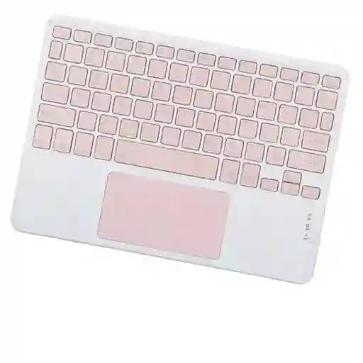 Teclado Bluetooth Inalambrico Recargable Rosado
