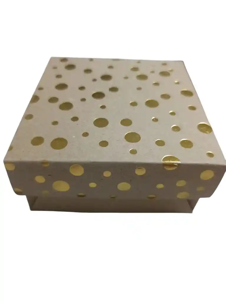 Caja De Cartón Bolas Doradas Para Regalo O Empaque 12x12 Cm