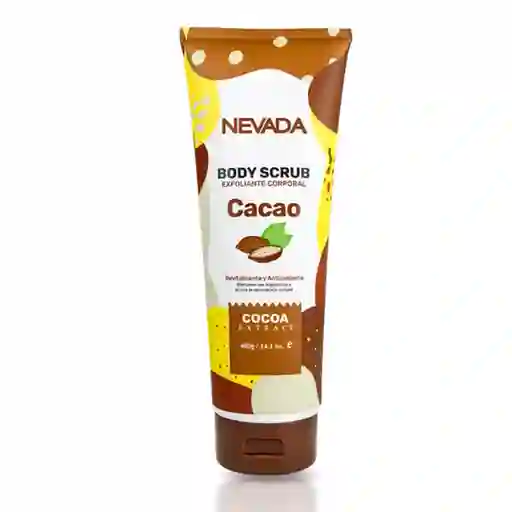 Nevada Exfoliante Corporal De Cocoa Revitalizante Y Antioxidante Elimina Impurezas Y Renueva La Piel 14.1 Oz 400 G