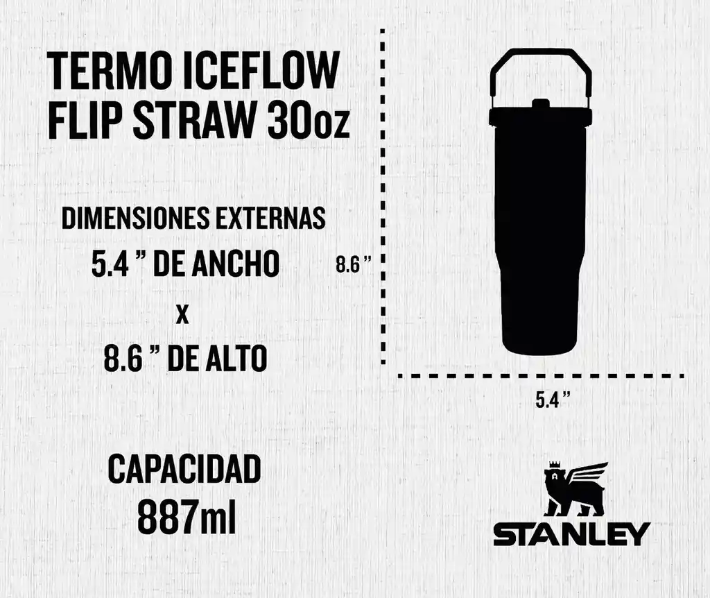 Termo Stanley 30 Oz - 0.8 L Vaso Acero Inoxidable