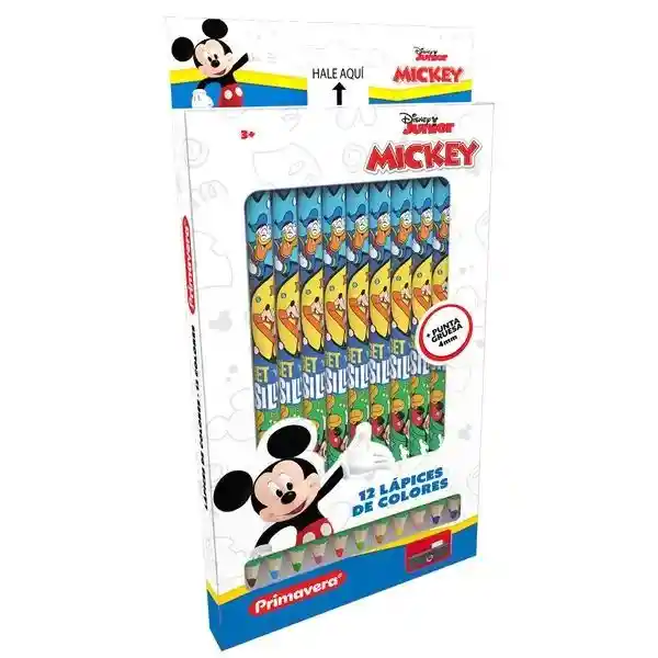 Caja De Colores Primavera X 12 Mickey