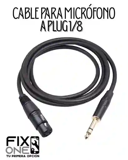 Cable Para Micrófono A Plug 1/8