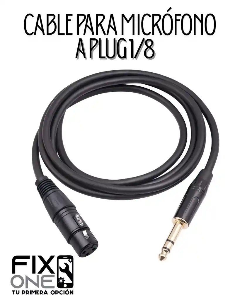 Cable Para Micrófono A Plug 1/8