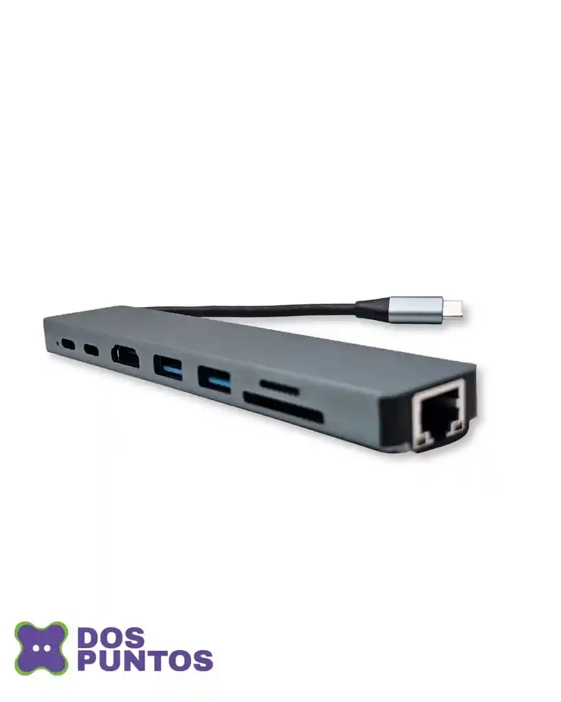 Adaptador Hub 8 En 1 Tipo C