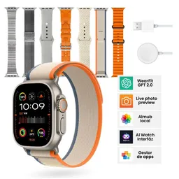 Smartwatch H9 Ultra Plus 49mm + 7 Correas | Nfc, Amoled, Bluetooth 5.0 Agregar A Favoritos $ 265.900