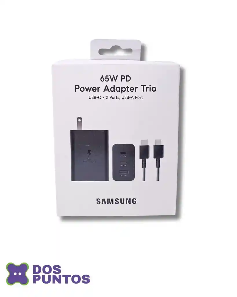 Cargador Samsung 65w Tipo C A Tipo C Trio