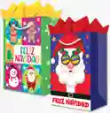 Increíbles Bolsas De Regalo Temática Navideña Talla M