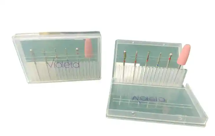Kit De Puntas Para Drill De Uñas X6 Brocas Profesionales