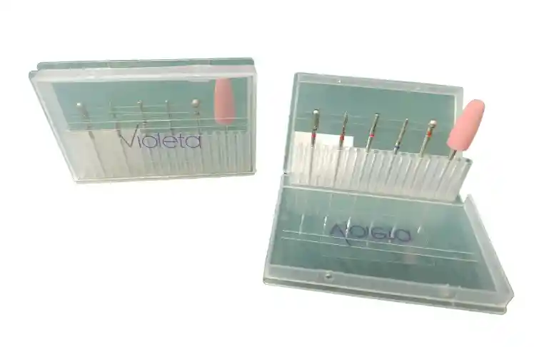 Kit De Puntas Para Drill De Uñas X6 Brocas Profesionales