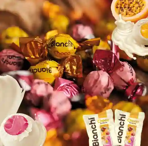 Gomas Bianchi Choco Bombones Maracuyá - Fresa - Naranja -cereza Und