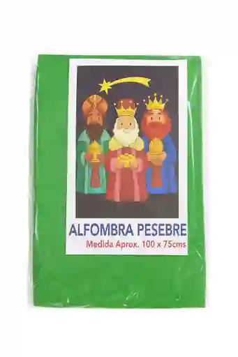 Alfombra Para Pesebre En Color Verde