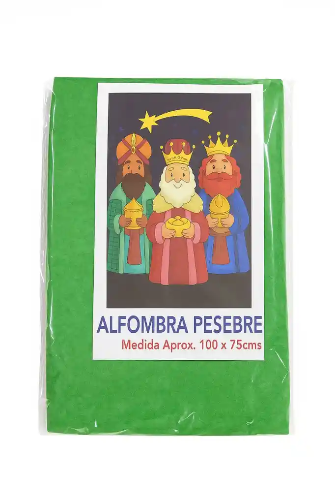 Alfombra Para Pesebre En Color Verde