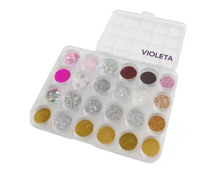 Estuche Para Decoración De Uñas X24 Unds