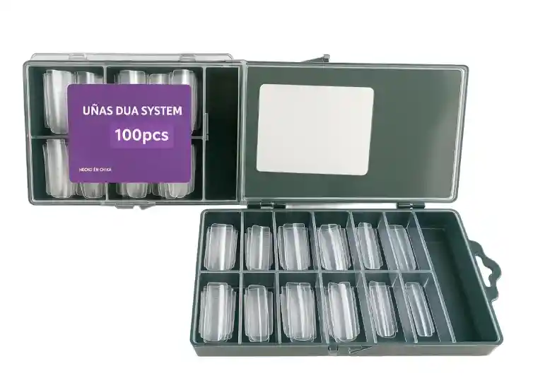100 Moldes Uñas Dua System Tipo C Violeta