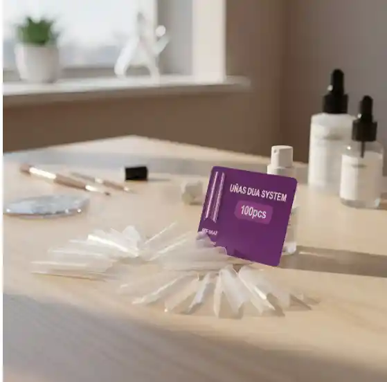 100 Moldes Uñas Dua System Tipo C Violeta
