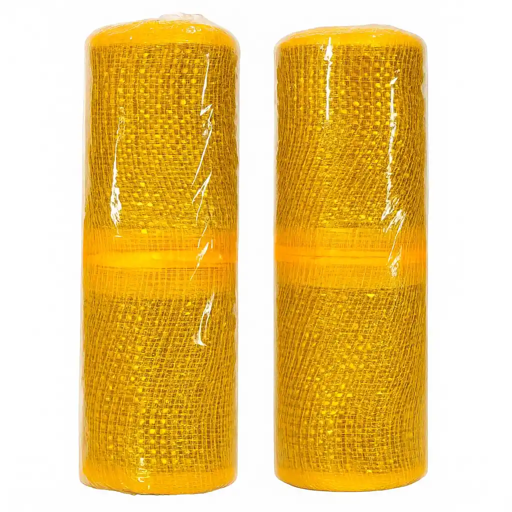 Rollo De Malla Decorativa Dorada 4 Metros