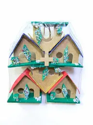 Casa Mediana X 6 De Navidad