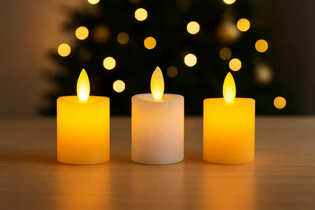 Vela Led Decorativas Con Luz Cálida
