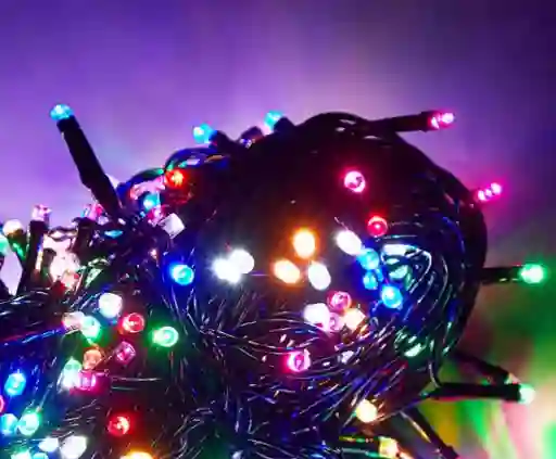 Luces De 200 Metros Multicolor Para Decoracion De Navidad