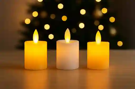 Vela Led Decorativas Con Luz Cálida